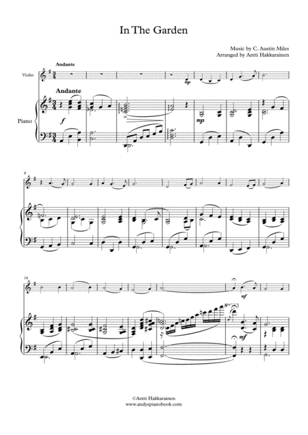 In The Garden Violin Piano Page 2