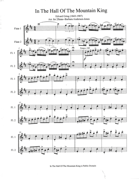 In The Hall Of The Mountain King Flute Duet Page 2