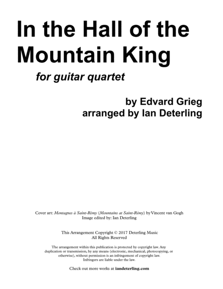 In The Hall Of The Mountain King For Guitar Quartet Page 2