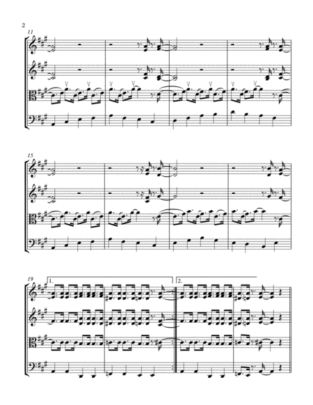 In The Mood String Quartet Page 2