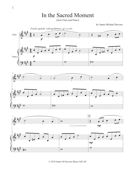 In The Sacred Moment Flute Piano Page 2