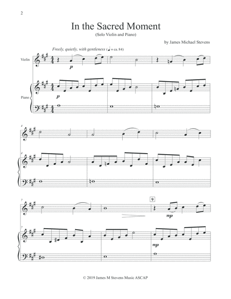 In The Sacred Moment Violin Piano Page 2