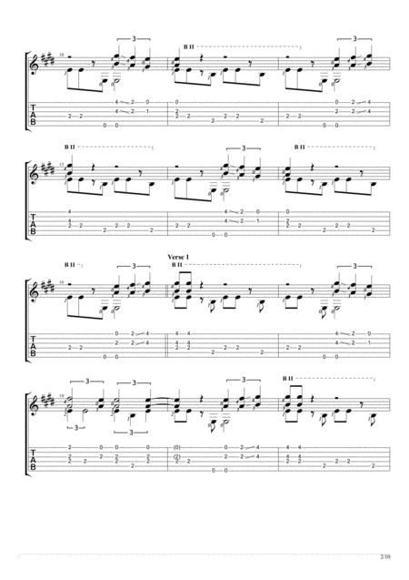 In These Arms Fingerstyle Guitar Solo Page 2