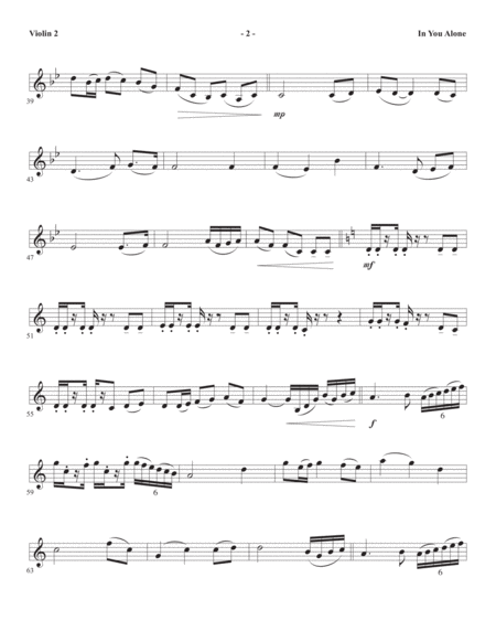 In You Alone Violin 2 Page 2