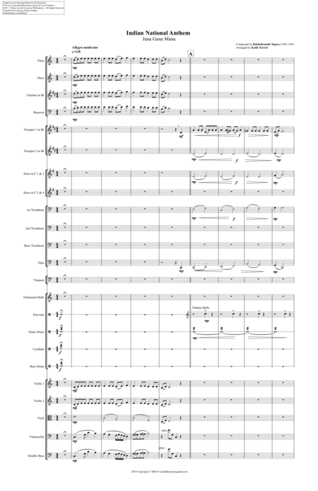 Indian National Anthem For Symphony Orchestra Page 2