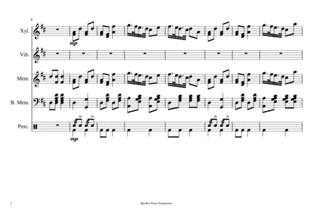 Indiana Polka For Percussion Page 2