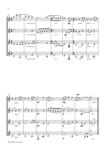 Infant Holy Infant Lowly 4 Clarinets Page 2