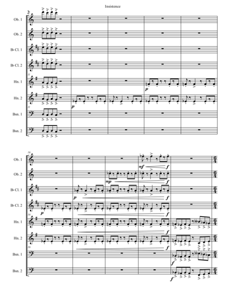 Insistence Wind Octet Page 2