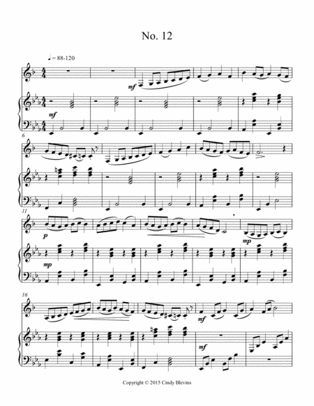 Intermediate Clarinet Study 12 From The Blevins Collection Melodic Technical Studies For Bb Clarinet Page 2