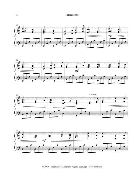 Intermezzo Folk Harp Solo Page 2