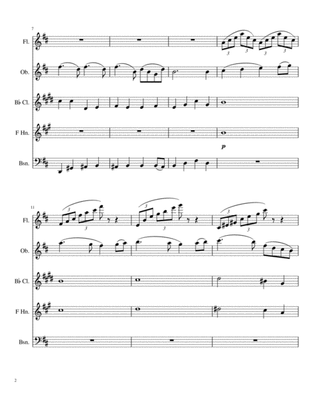 Introduction To Act Ii From Swan Lake Woodwind Quintet Page 2