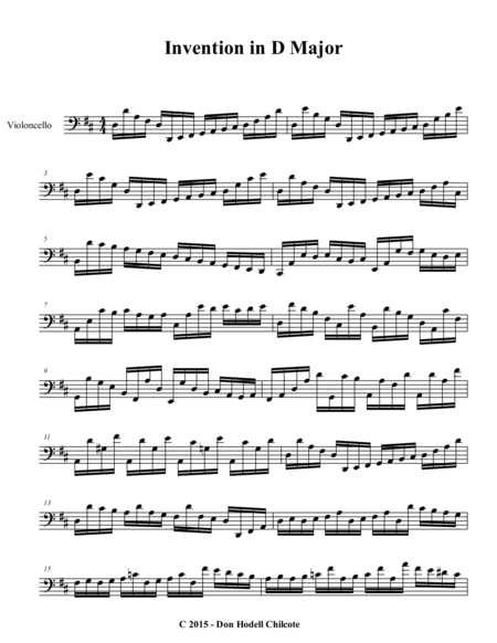 Invention In D Major Page 2