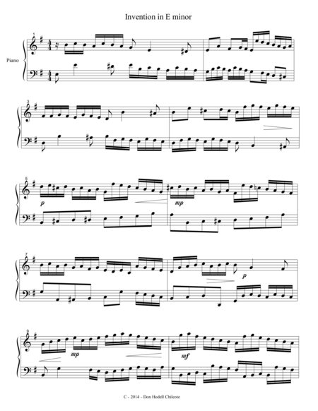 Invention In E Minor Page 2