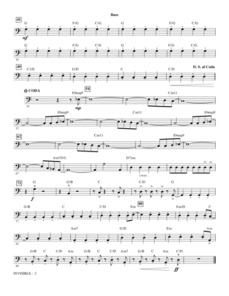 Invisible Arr Ed Lojeski Bass Page 2