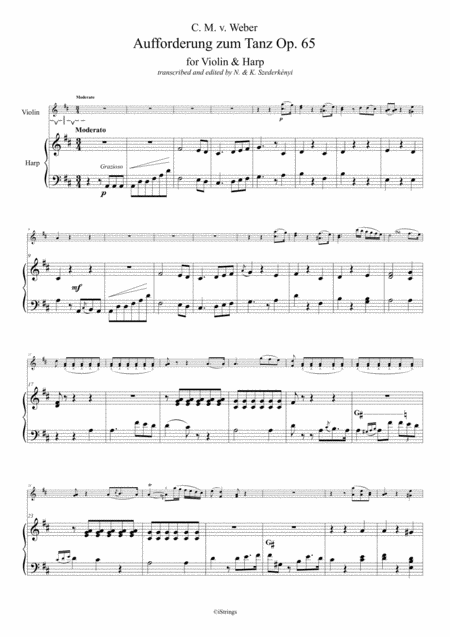 Invitation To The Waltz For Violin Harp Page 2