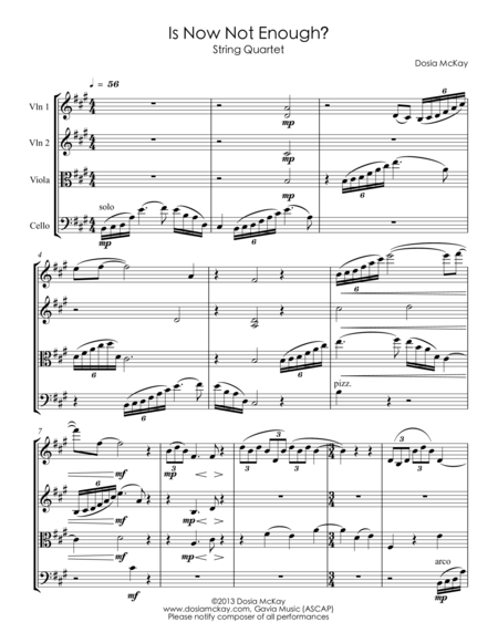 Is Now Not Enough For String Quartet Page 2