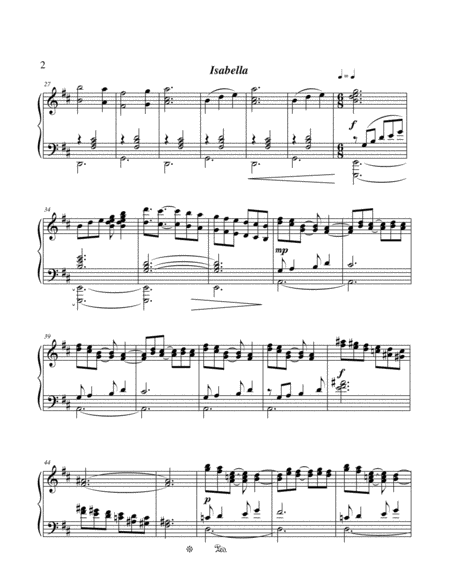 Isabella Pieza Para Piano Page 2