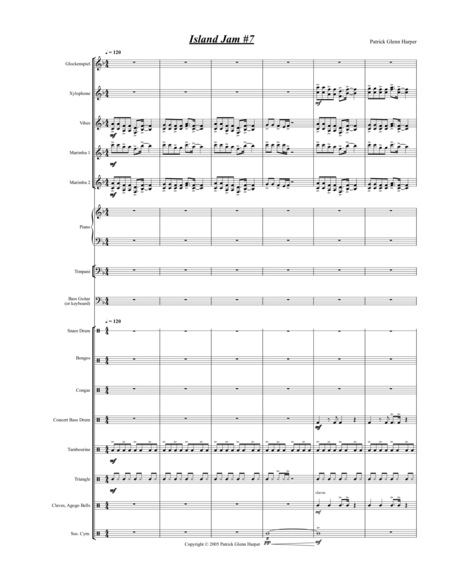 Island Jam 7 For Percussion Ensemble Page 2