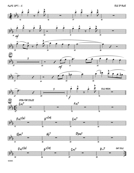 Isle Of Blue Based On The Chord Changes To Blue Bossa Flute Page 2