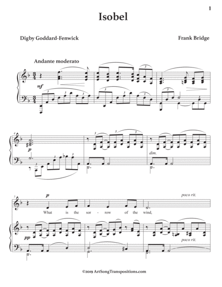 Isobel Transposed To D Minor Page 2