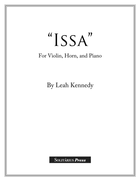 Issa Trio For Violin Horn And Piano Page 2