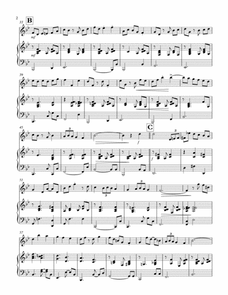 It Came Upon A Midnight Clear For Soprano Sax Or Clarinet Solo With Piano Accompaniment Jazz Waltz Page 2