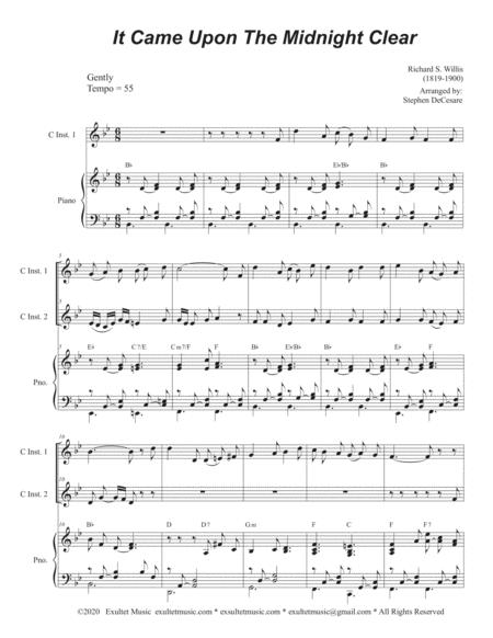 It Came Upon The Midnight Clear Duet For C Instruments Page 2