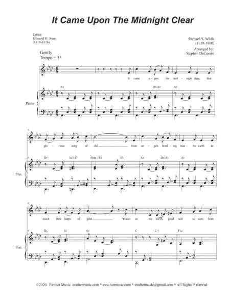 It Came Upon The Midnight Clear Vocal Solo Page 2