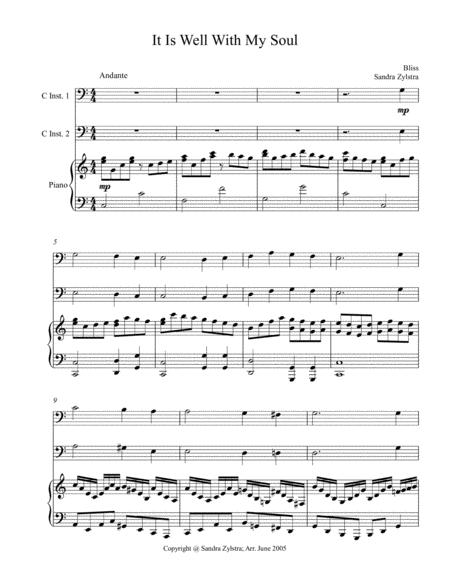 It Is Well With My Soul Bass C Instrument Duet Page 2