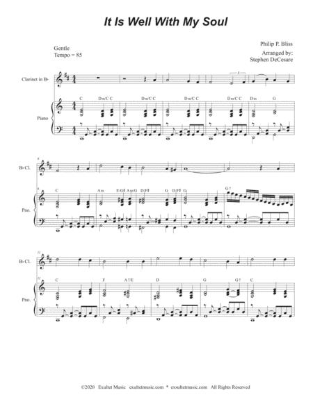 It Is Well With My Soul Bb Clarinet Solo And Piano Page 2