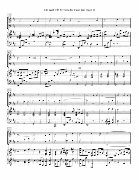It Is Well With My Soul For Piano Trio Page 2
