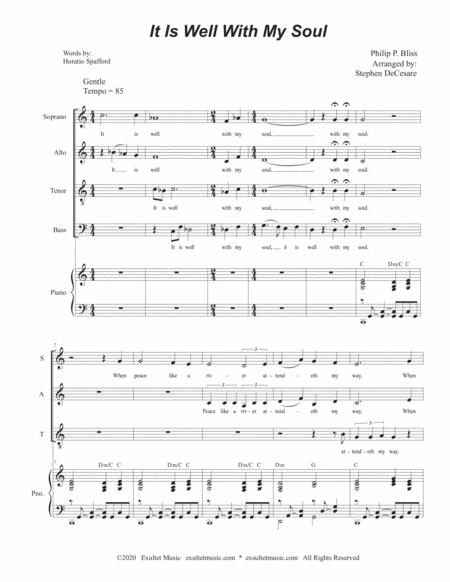 It Is Well With My Soul Vocal Quartet Satb Page 2