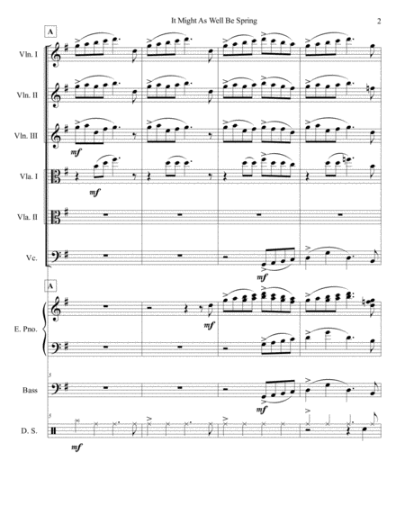 It Might As Well Be Spring String Sextet Page 2