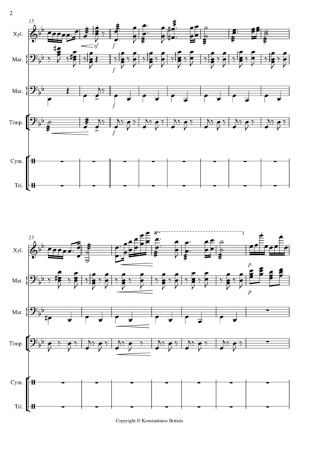 J Brahms Hungarian Dance No5 For Percussion Quintet Page 2