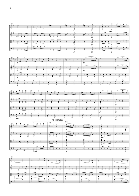J Strauss Thunder And Lightning Polka For String Quartet Cs111 Page 2
