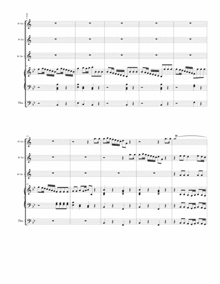 Jacinni Sonata Nr 2 For Three Bb Trumpets Trombone And Organ Page 2