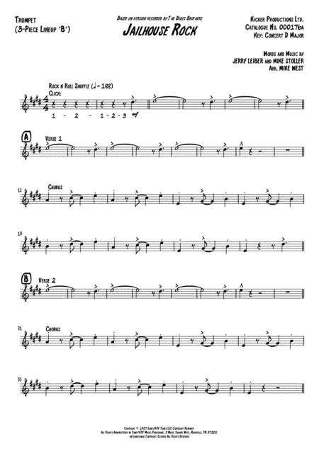 Jailhouse Rock 3 Piece Brass Section B Page 2