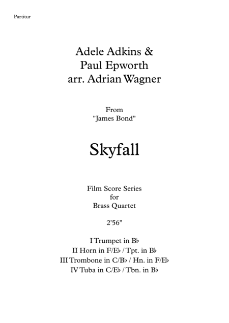 James Bond Skyfall Brass Quartet Arr Adrian Wagner Page 2