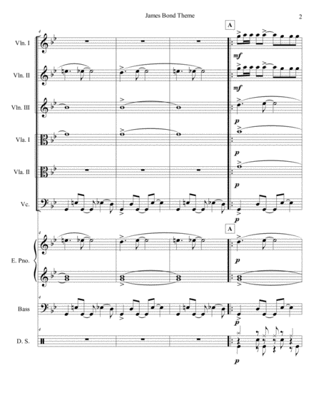 James Bond Theme String Sextet Page 2