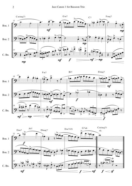 Jazz Canon 1 For Bassoon Trio Page 2