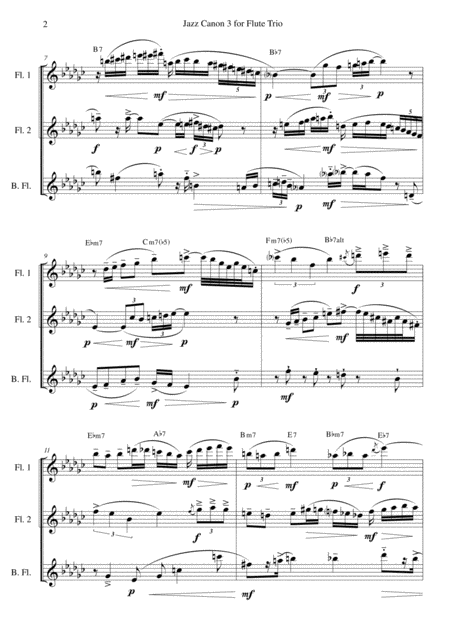 Jazz Canon 3 For Flute Trio Page 2