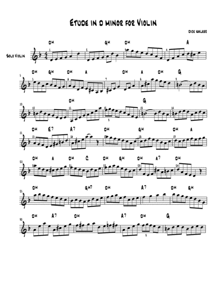 Jazz Etude In D Minor For Fiddle Page 2