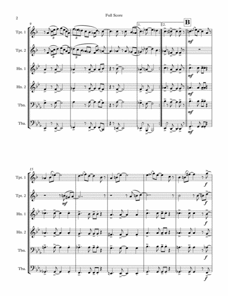 Jazz Suite For Brass Sextet Page 2