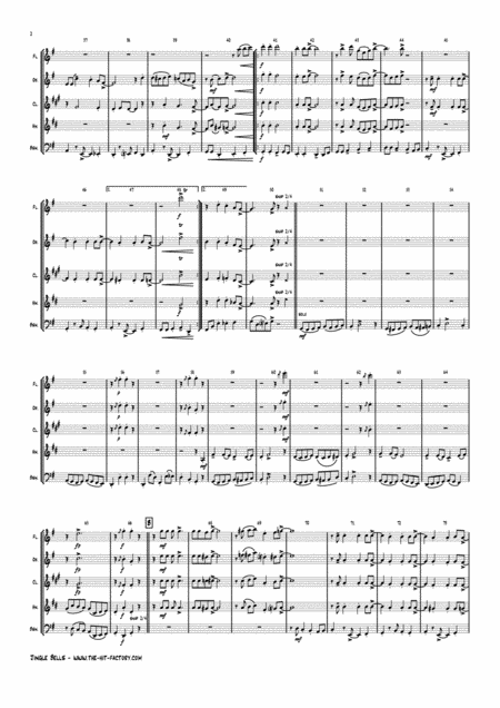 Jazzy Jingle Bells Christmas Swing Wind Quintet Page 2