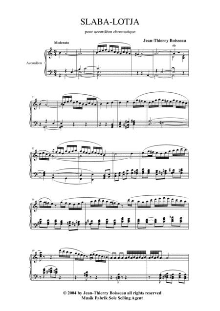 Jean Thierry Boisseau Slaba Lotja For Accordion Page 2