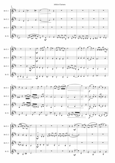 Jellicle Clarinets For Clarinet Quartet 3 B Flats And 1 Bass Page 2