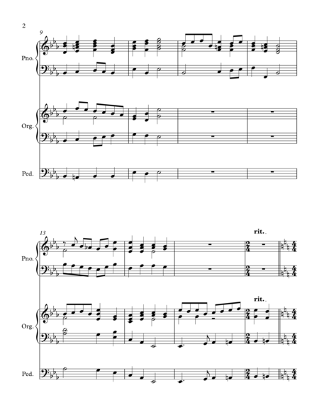 Jesus Christ Is Risen Today Easter Hymn Piano And Organ Duet Page 2