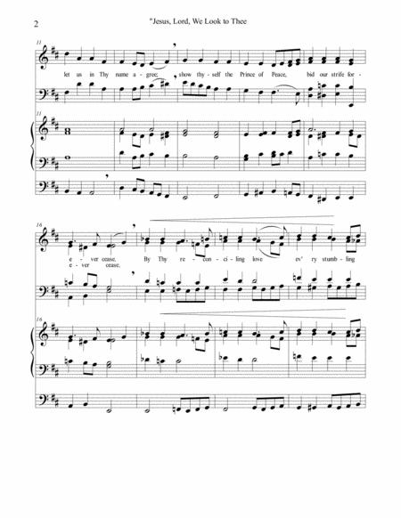 Jesus Lord We Look To Thee For Satb Chorus With Organ Or Piano Page 2
