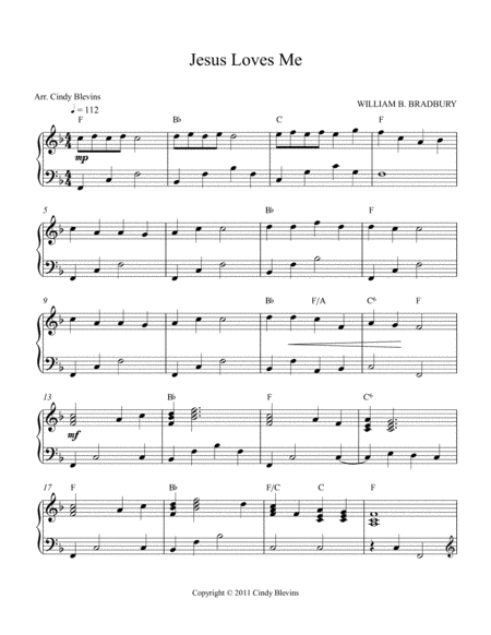 Jesus Loves Me Arranged For Lever Or Pedal Harp From My Book 15 Hymns Page 2