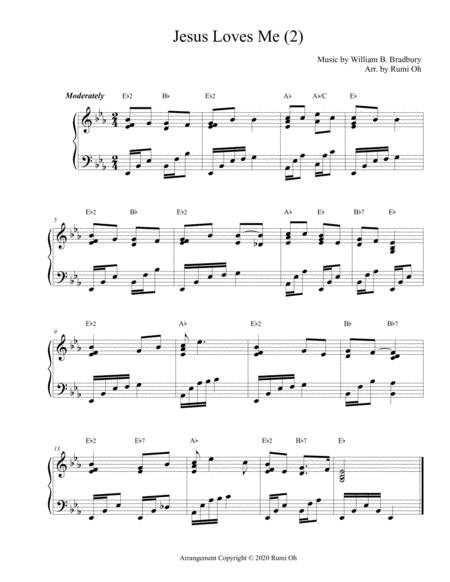 Jesus Loves Me Favorite Hymns Arrangements With 3 Levels Of Difficulties For Beginner And Intermediate Page 2